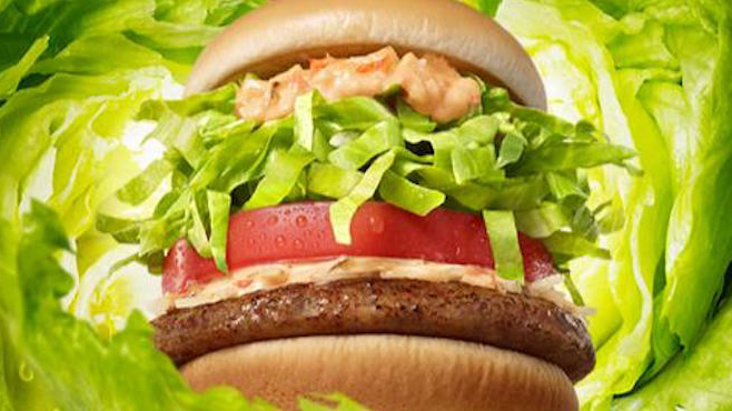 Mos Burger新食法！生菜漢堡？