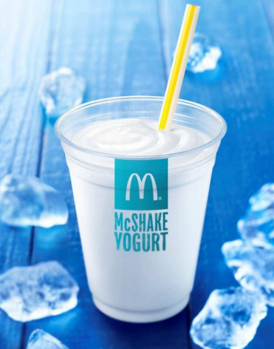 日本McDonald新登場－McShake YOGURT