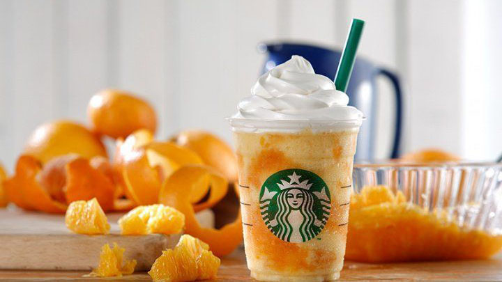 【夏日限定】Starbucks新作！「橙肉星冰樂」