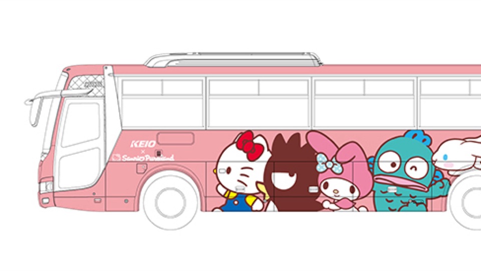 羽田空港12月 Sanrio卡通人物主題巴士！