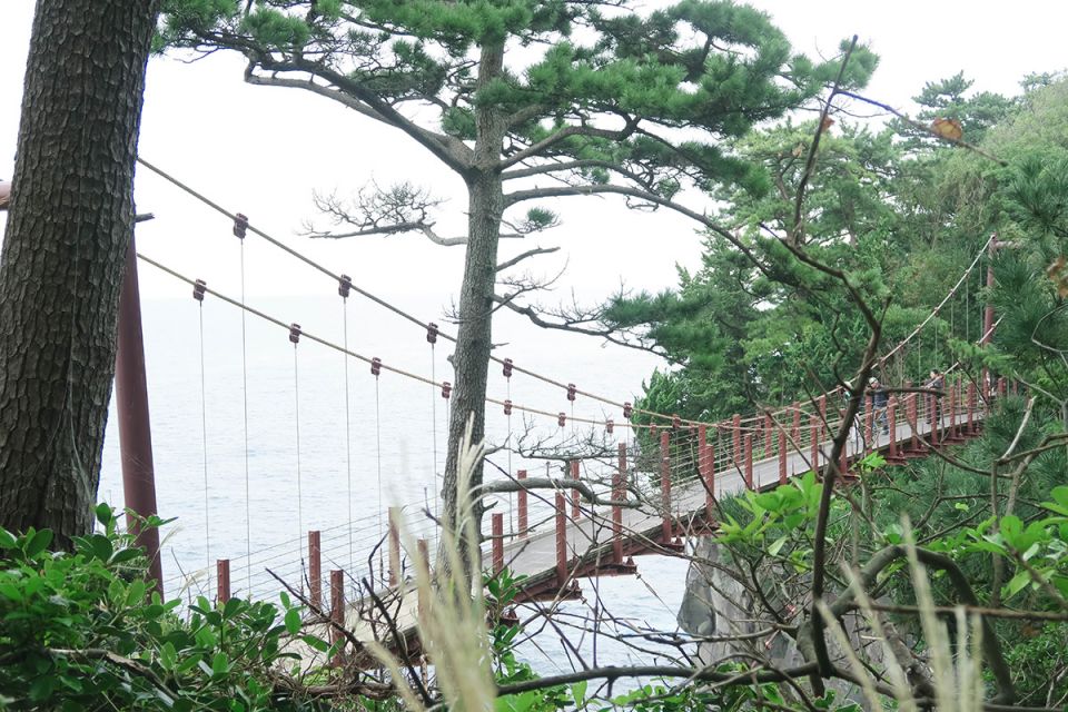 【伊豆2日1夜點玩好？（上）】去「城崎海岸」漫步行吊橋！