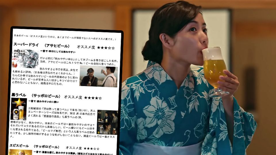 在Twitter上勸酒的日本人 真心十大初心者啤酒名單