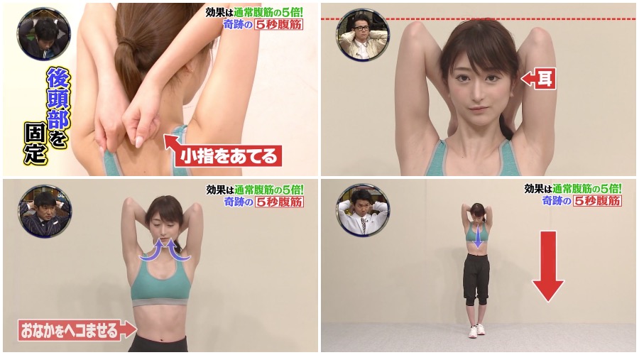 日本電視台節目 5秒腹肌鍛鍊法