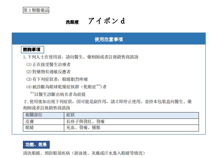 加拿大禁售日本製4款眼藥水 加國衛生局：可致嚴重副作用