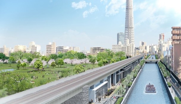 連接淺草和東京晴空塔最短路徑 隅田川橋梁歩道橋將於2020年春天開幕