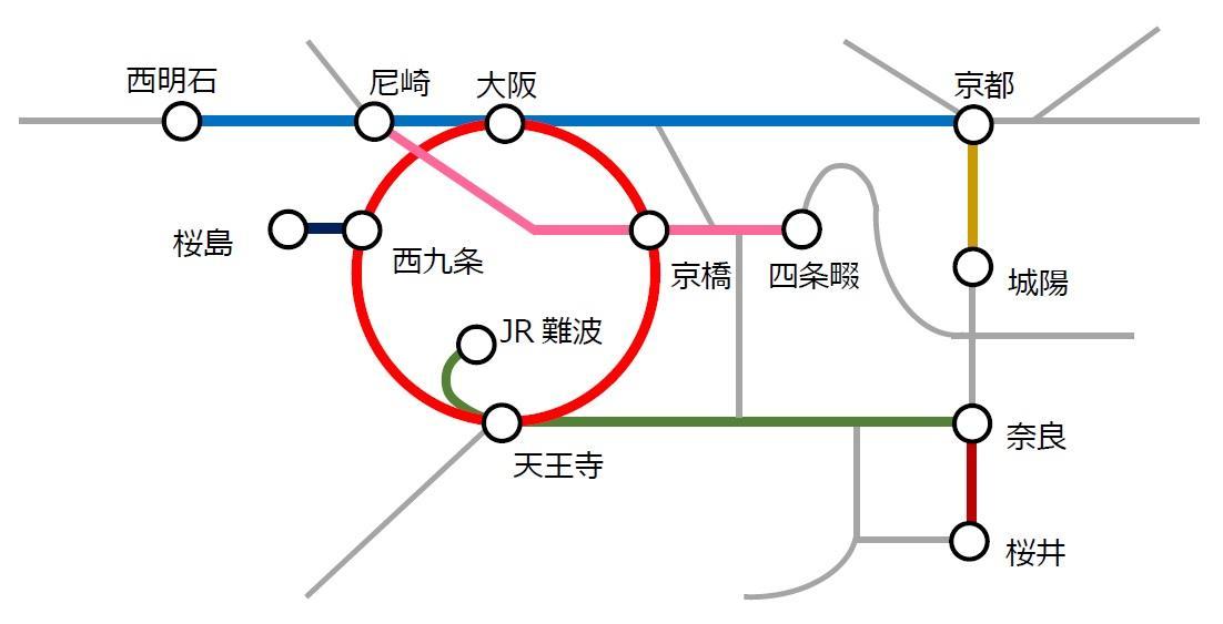  2019-2020大阪JR及私鐵新年跨年班次資料整理
