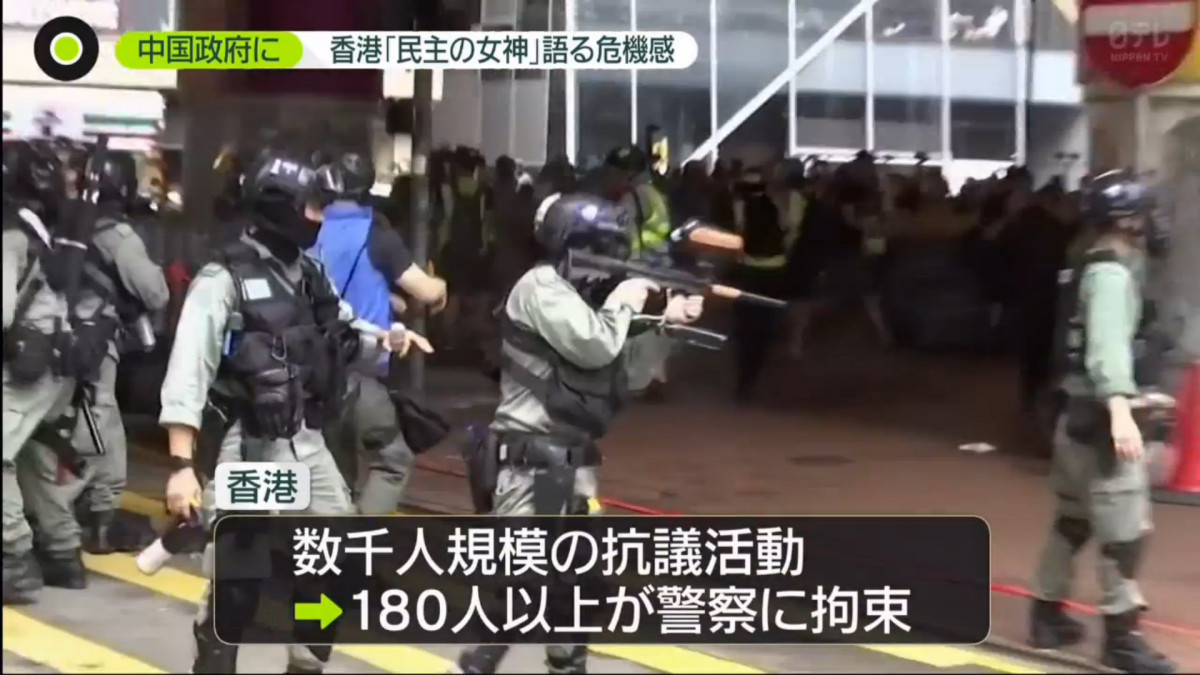 日本新聞節目報導香港國安法 「民主的女神」周庭解說港人的不安