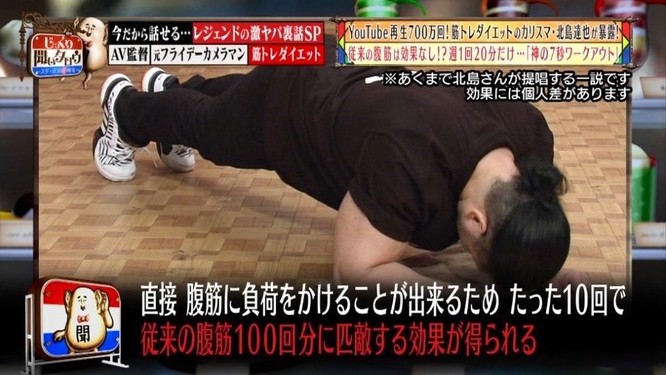 健身教練北島達也教學 做10次等於做100次仰臥起坐效果的 腹肌鍛鍊法 喜愛日本likejapan ライクジャパン