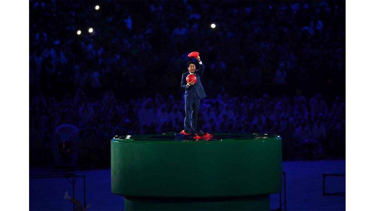 安倍前首相訪問 回憶2016里約奧運表示：其實當時不想扮成瑪利奧