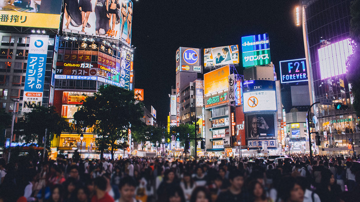  2020年12月31日 澀谷十字路口的大型螢幕將會歷史性地提早關燈
