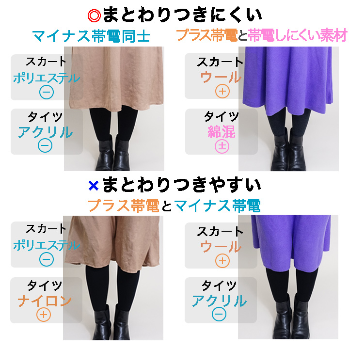日本內衣專門店教授：防止裙子和絲襪產生靜電的穿搭教學