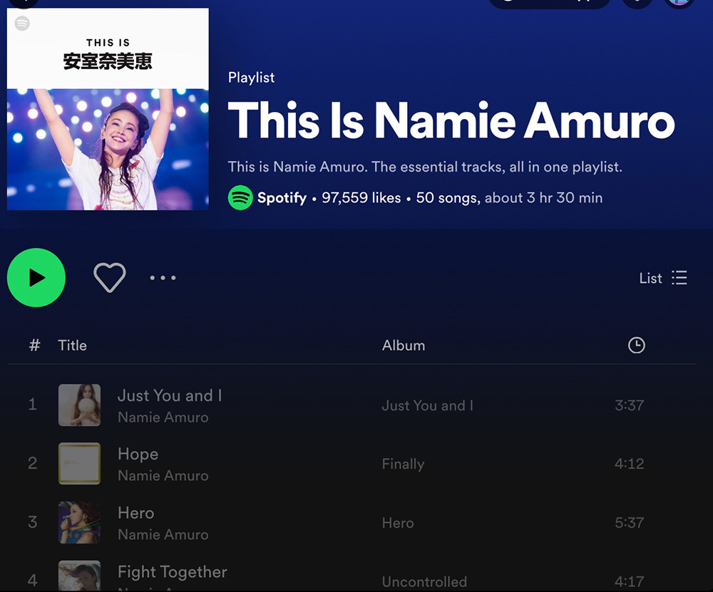 突發！安室奈美惠的歌曲通通在網上消失了！現時只能在CD聽她的歌了