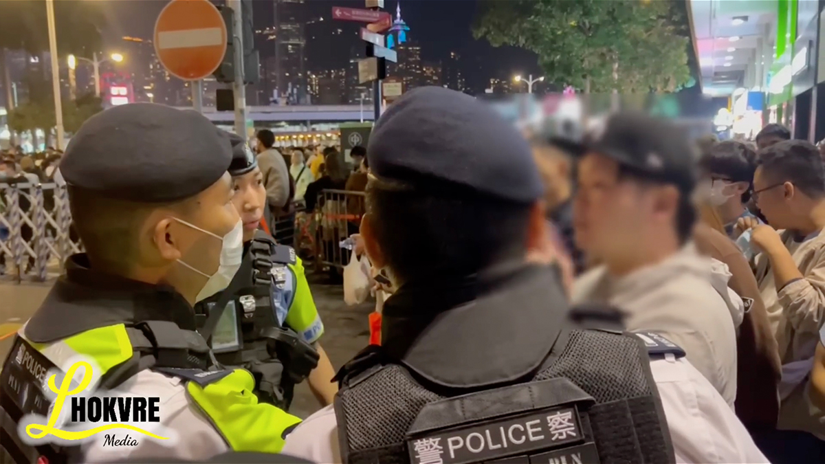 香港除夕倒數事件 日本男與香港警察日語交流：一起從中學習日文