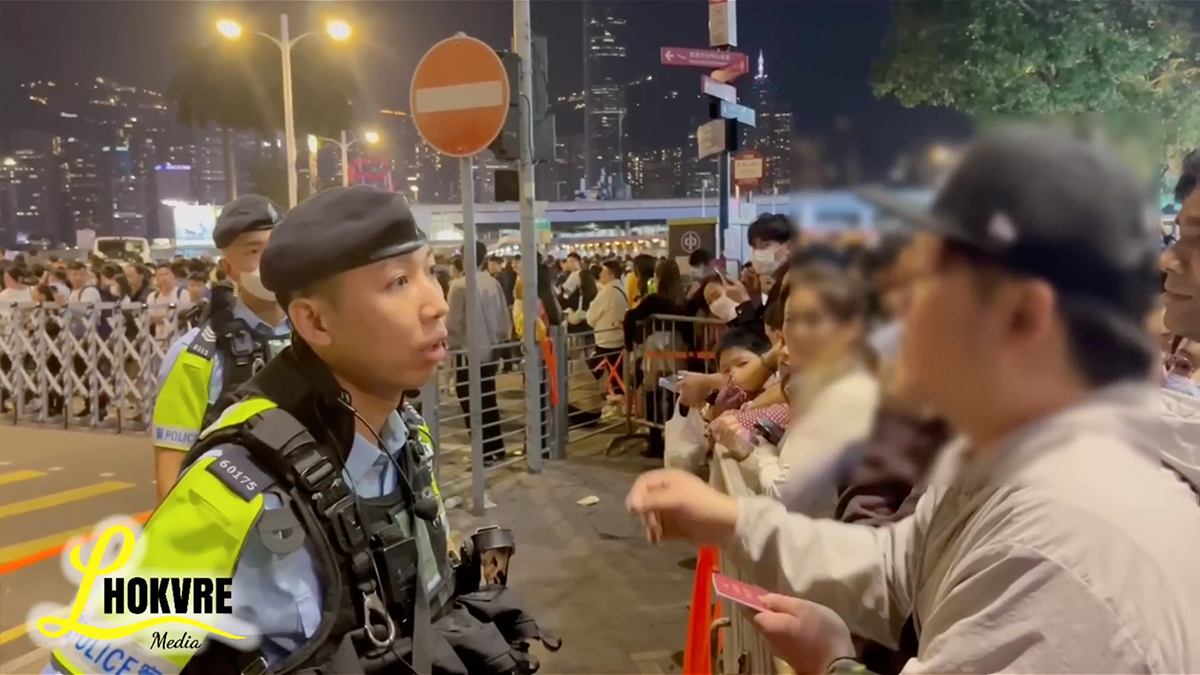 香港除夕倒數事件 日本男與香港警察日語交流：一起從中學習日文