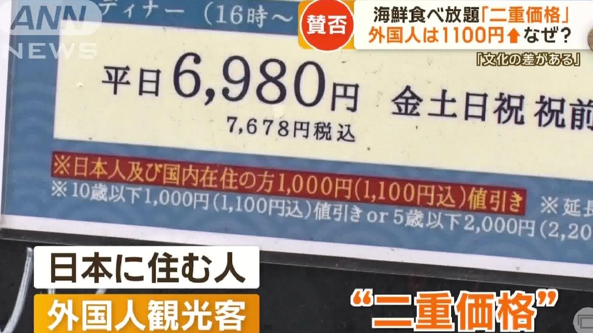 日圓匯率貶值｜網友遊日本遭店家劏客！日本評估價格雙軌制  遊客收費比日本人更高?